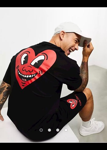 Bershka Baskılı Oversize Tshirt
