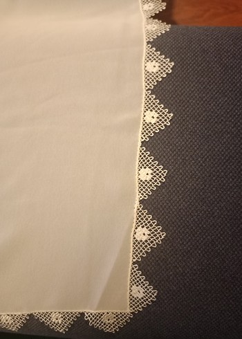 İğne oyası Gül Desenli Geleneksel El İşi Mevlüt Örtüsü - Görsel 4