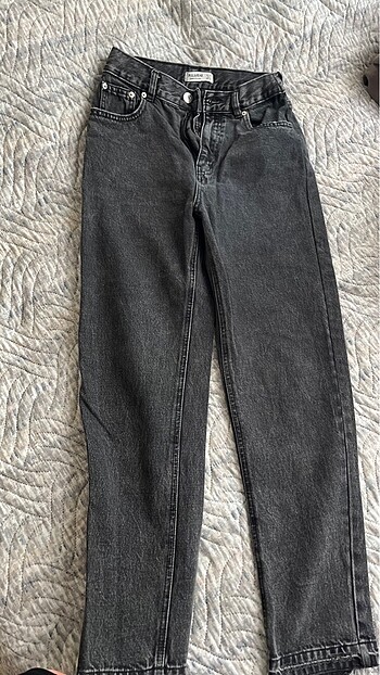 38 Beden gri Renk Pull and bear mom jean
