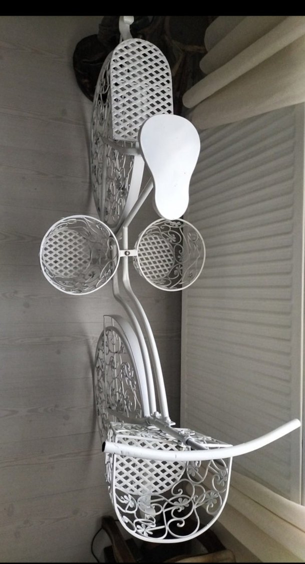 ferforje çiçek saksılık - Görsel 5