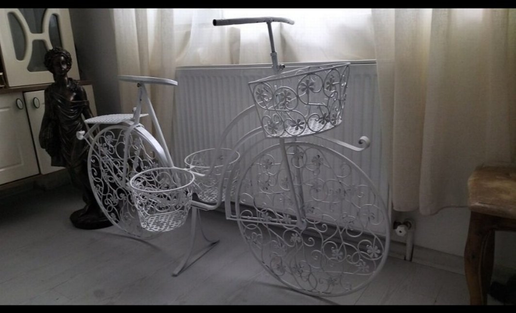 ferforje çiçek saksılık - Görsel 4