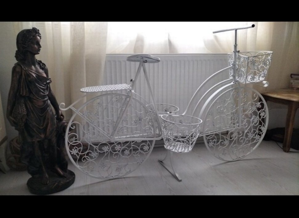 ferforje çiçek saksılık - Görsel 3