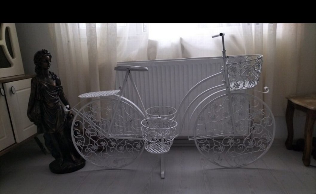 ferforje çiçek saksılık - Görsel 2