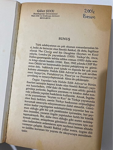 Beden Halide Edip Adıvar - Sinekli Bakkal