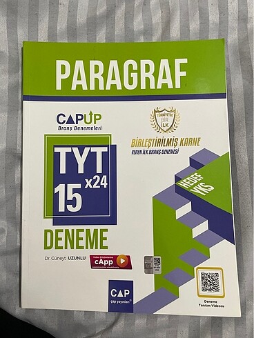 Çap Yayınları TYT Paragraf 15 Deneme