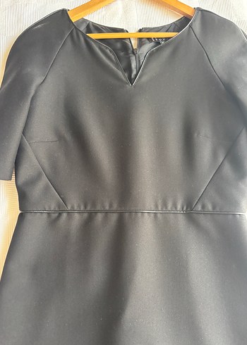 Siyah V Yaka Fermuarlı Hamile Bluzu - Görsel 6