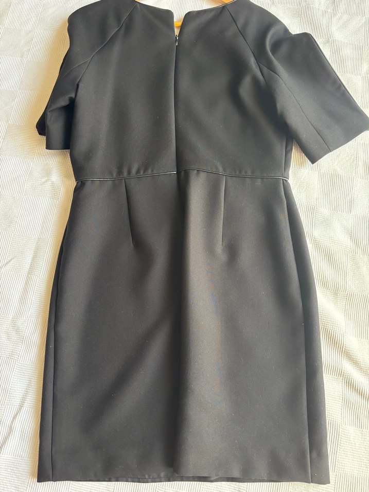 Siyah V Yaka Fermuarlı Hamile Bluzu - Görsel 3