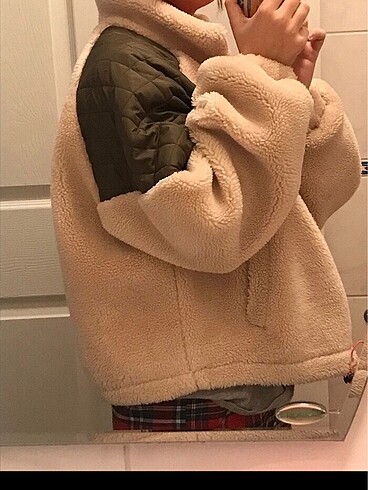 Pull and bear peluş mont