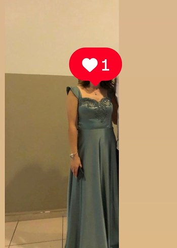 Diğer Drapeli Gri Straplez Uzun Abiye Elbise