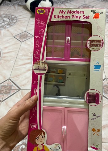 Pembe Modern Mutfak Oyun Seti