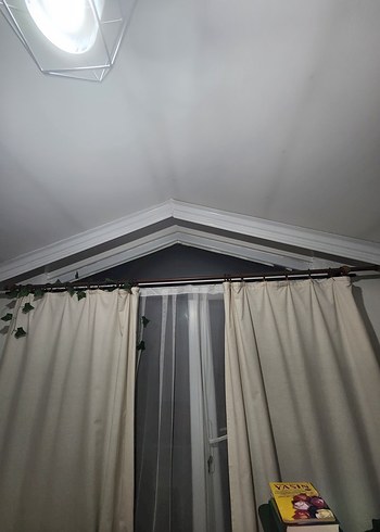 Bej Bohem Tarzı rustik perde aparatı Bursa Bağlarbaşı semtinde - Görsel 2