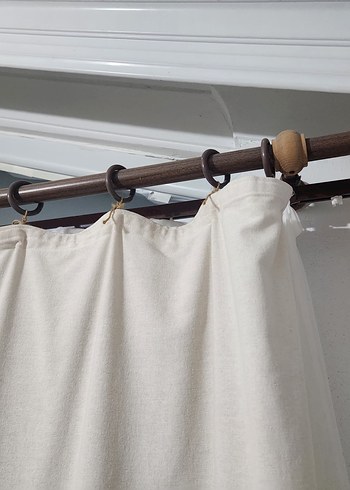 Bej Bohem Tarzı rustik perde aparatı Bursa Bağlarbaşı semtinde - Görsel 3