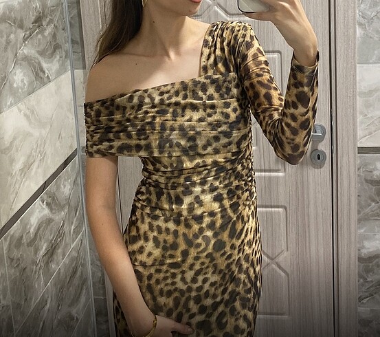 Leopar elbise