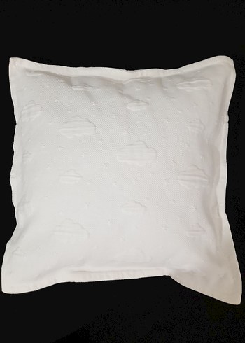 Modern Klasik Beyaz Desensiz Kırlent - Görsel 2