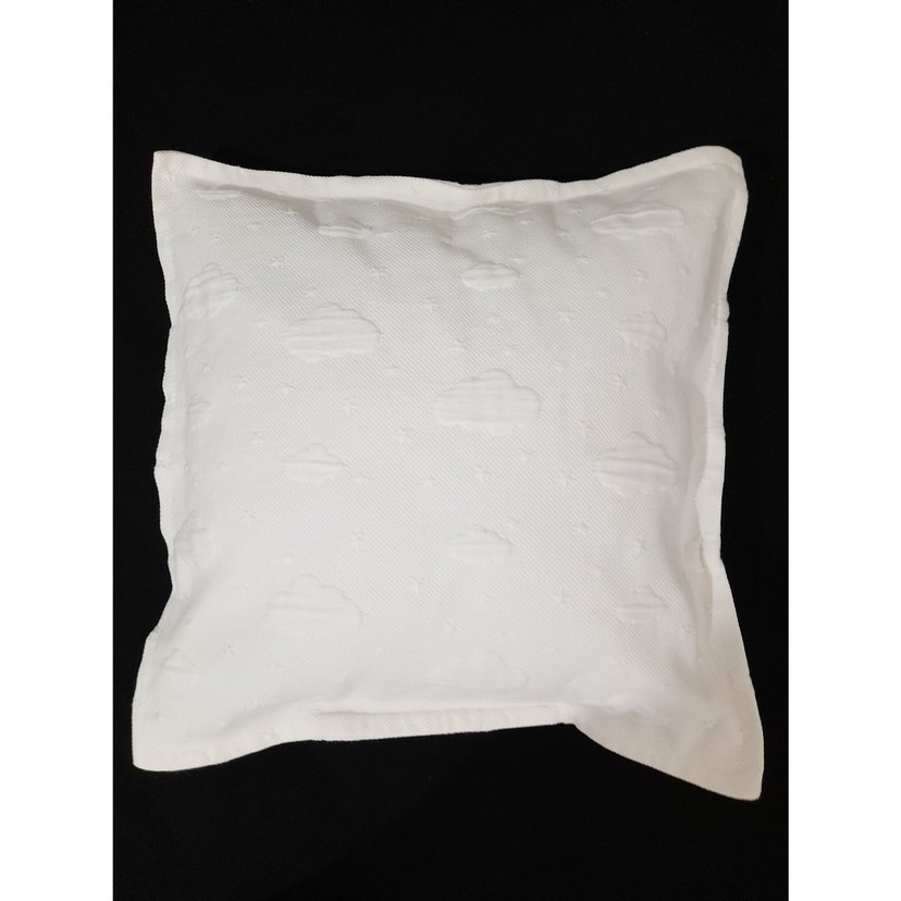 Modern Klasik Beyaz Desensiz Kırlent - Görsel 2