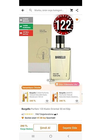 Bargello 122 Kadın Parfümü