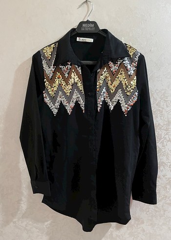 Uzun Kollu İşlemeli Bohem Kadın Gömlek - Görsel 2