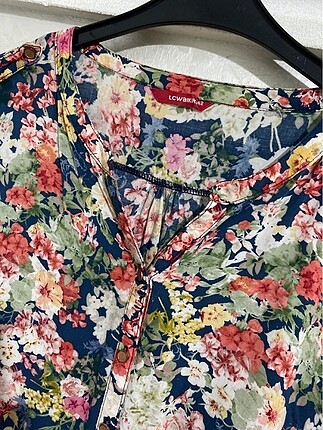 LC Waikiki Renkli şifon tunik gömlek