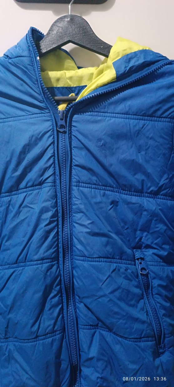 Erkek Çocuk Mavi Fermuarlı Mont - Görsel 2