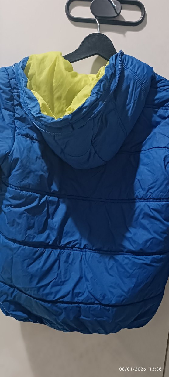 Erkek Çocuk Mavi Fermuarlı Mont - Görsel 5