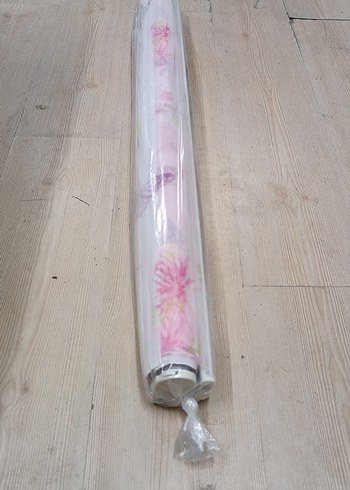 Çiçek ve Kelebek Desenli Çok Renkli Zebra Perde - Görsel 4