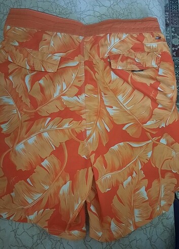 m Beden turuncu Renk Orjinal Tommy Hilfiger deniz şortu