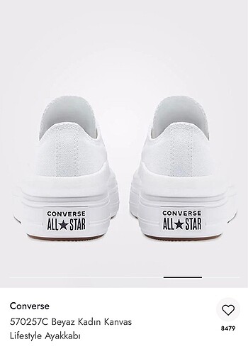 38 Beden beyaz Renk Converse yeni