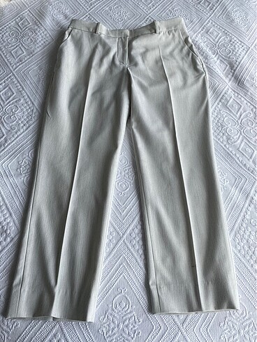 Yazlık açık gri kumaş pantolon