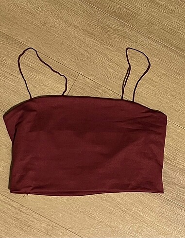 İp askılı crop top