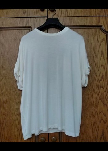 İpekyol arkası zincir Detaylı Beyaz Kadın bluz - Görsel 3