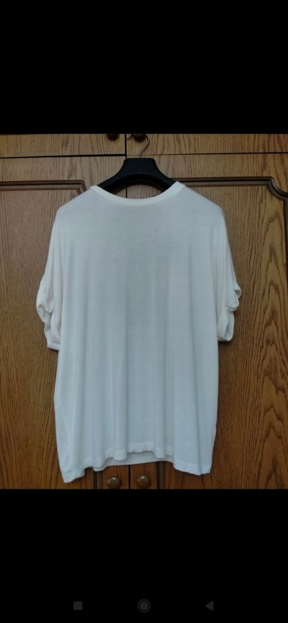 İpekyol arkası zincir Detaylı Beyaz Kadın bluz - Görsel 3