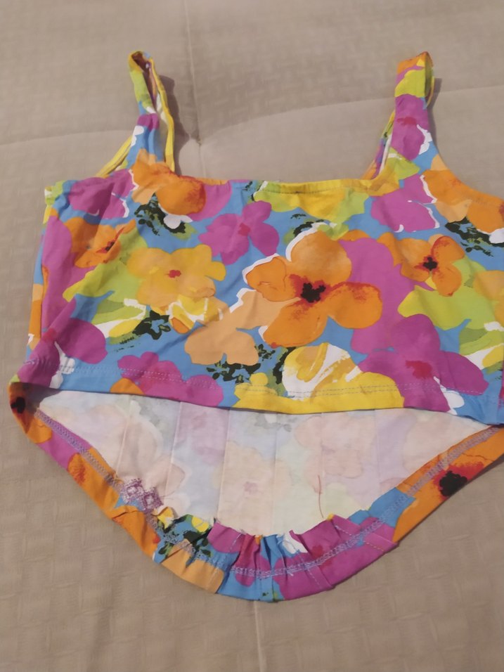 Çiçek Desenli Pop Art Büstiyer - Görsel 5