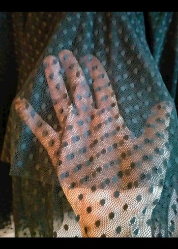 Siyah Dantel Detaylı Gotik Bluz - Görsel 4