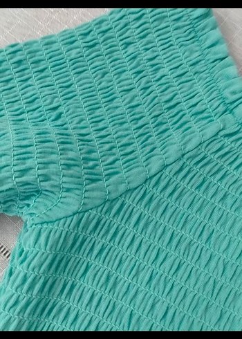 Koton kız çocuk turkuaz bluz - Görsel 6