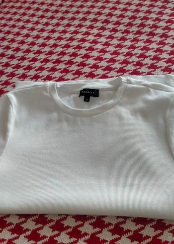 Kadın Beyaz Kısa Kollu Basic Tişört