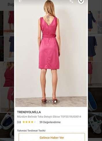 Pembe elbise