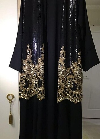 Abiye pul payet abaya 