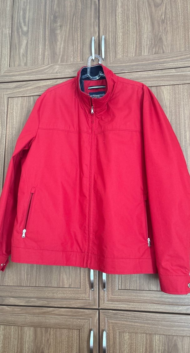 Kırmızı Fermuarlı Erkek Ceket - Görsel 2