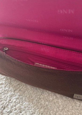 Koyu kahverengi keçe kumaş  Kadın Çanta - Görsel 4