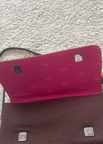 Koyu kahverengi keçe kumaş  Kadın Çanta - Görsel 3