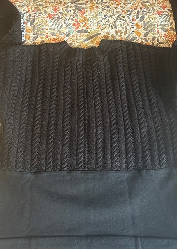 Siyah Örgü Kadın Uzun Kollu Kazak - Görsel 5