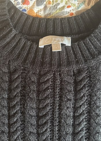 Siyah Örgü Kadın Uzun Kollu Kazak - Görsel 3