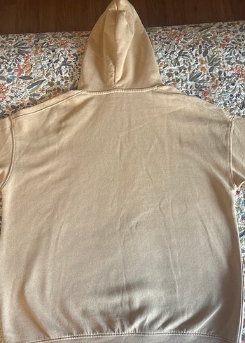 Bej Kapüşonlu Mandalorian Baskılı Sweatshirt - Görsel 4