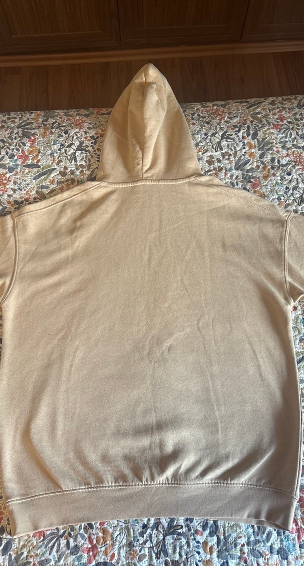 Bej Kapüşonlu Mandalorian Baskılı Sweatshirt - Görsel 4