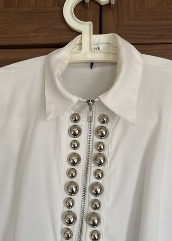 İpekyol Düğmeli Beyaz Kadın Gömlek - Görsel 2