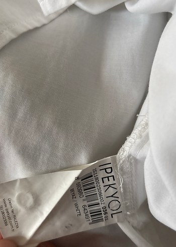 İpekyol Düğmeli Beyaz Kadın Gömlek - Görsel 5