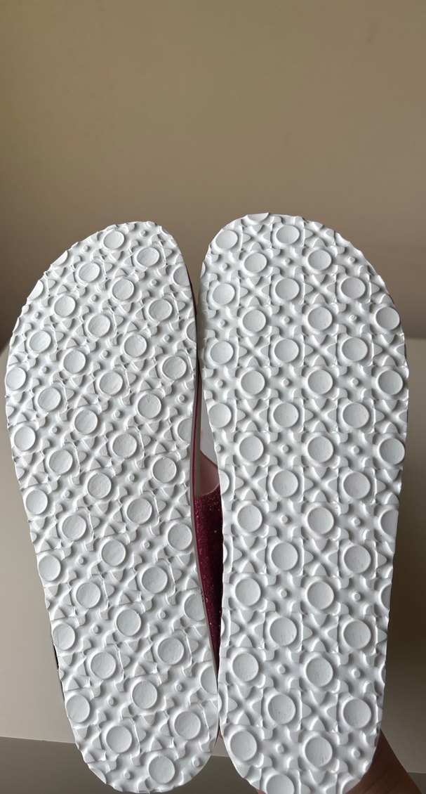 Ceyo Simli Pembe Kadın parmakarası Terlik - Görsel 5