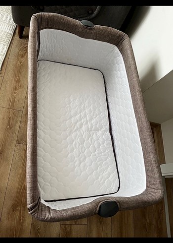 Ayarlanabilir Kahverengi Bebek Beşiği - Görsel 4