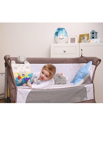 Ayarlanabilir Kahverengi Bebek Beşiği - Görsel 2