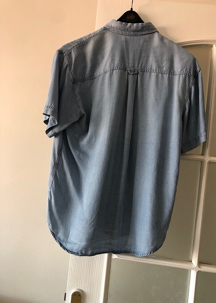 Kadın kot gömlek - Görsel 2